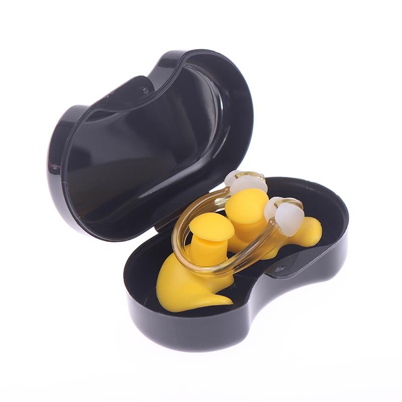 Summer Swimming Earplugs Nose Clip Silicone Waterproof  Diving Ear Plugs