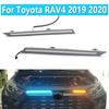 3 Color Front LED Daytime Running Lights for Toyota RAV4 2019-2020 DRL Turn Signal Lamp