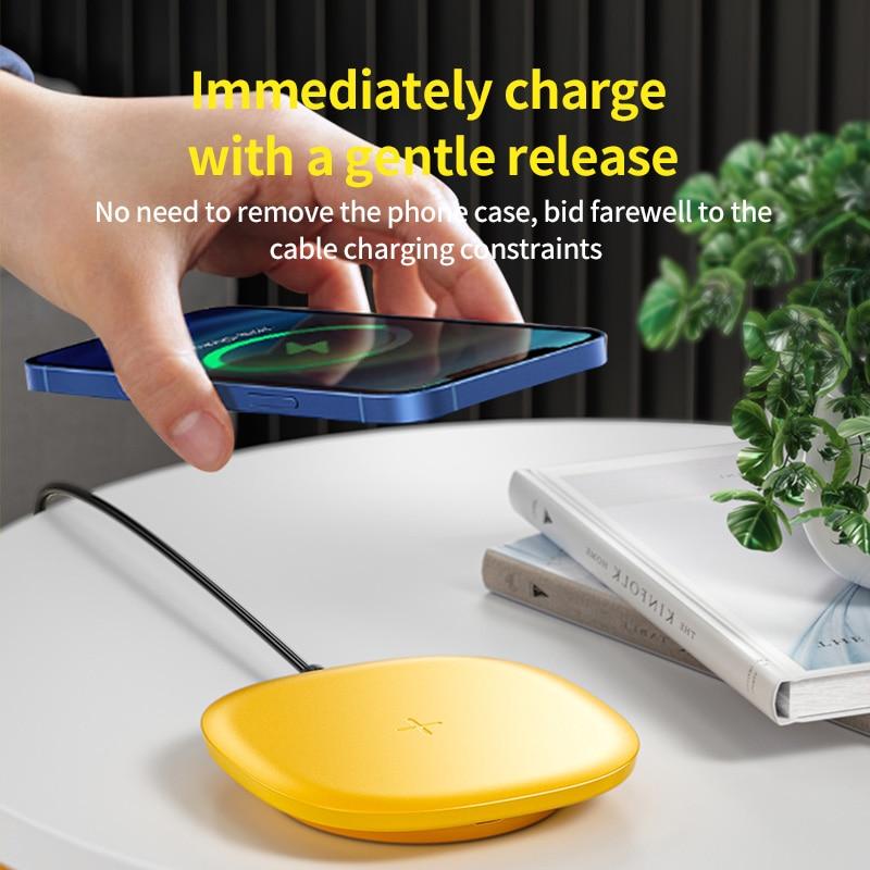 15w Wireless Charger Pad Type C Fast Charging Adapter Quick Charge Qc 2.0 3.0 For Iphone14 Samsung S22 Pixel Lg Airpods