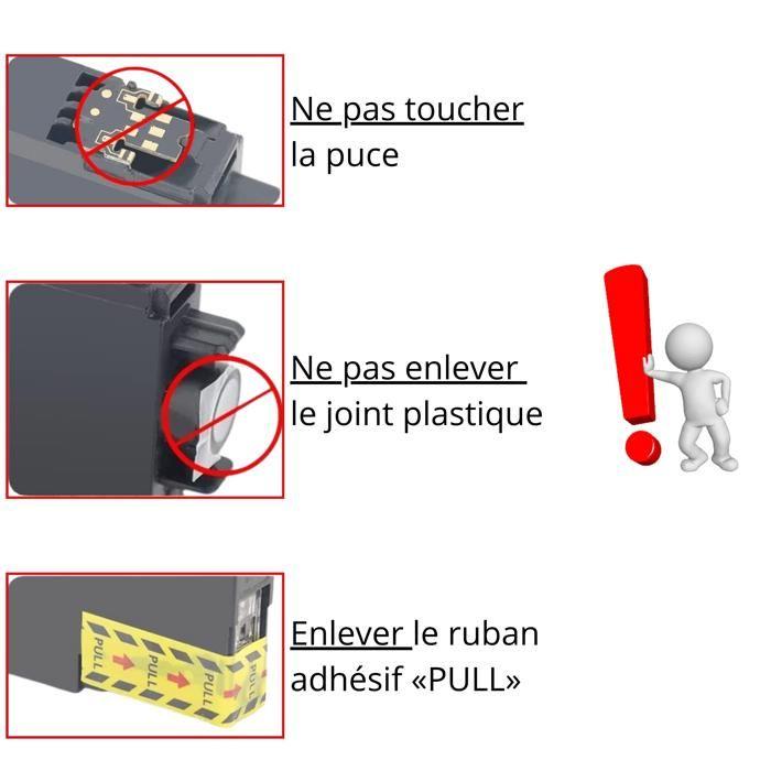 Ink Cartridge - Epson - 603XL - Pack of 4 - Black, Cyan, Magenta, Yellow - Compatible WF-2810 XP-2100