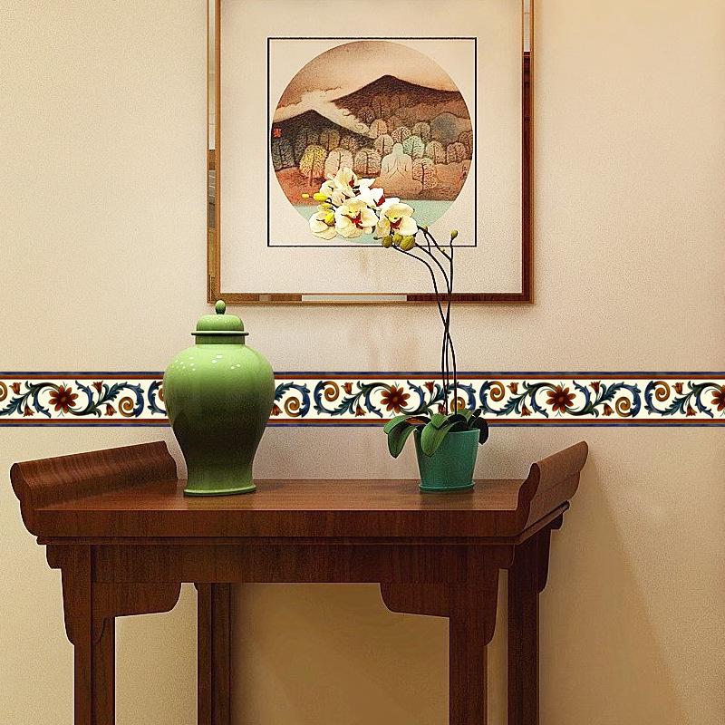 10M Self Adhesive Skirting Line Wall Sticker PVC Art Mural Wall Decoration for Living Room Kitchen Bathroom