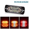 DXZ Ultra-thin 20 LED Truck Side Marker Strobe Lights, DC12-24V Warning Signal Flashing Lights