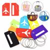 1PCS Plane Style  Luggage Tags Women Travel Accessories Silica Gel Suitcase ID Address Holder Baggage Boarding Tag Bag Label