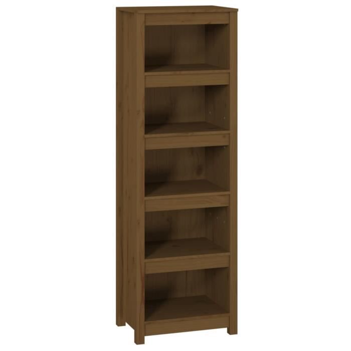 VidaXL Bookcase Honey Brown 50x35x154 Cm Solid Pine Wood 821717