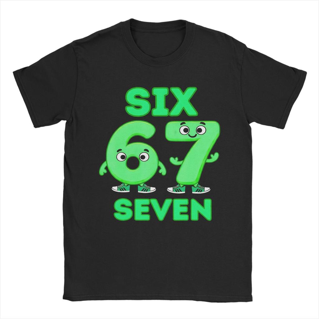 67 Six Seven 6-7 Funny Italian Brainrot Outfit Men Women T Shirts 100% Cotton Tee Graphic Printed T-shirt Clothes