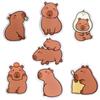 Cute Capybara Brooch Breastpin Kapibara Badge Exquisite Acrylic Capybara Pin  Unisex