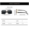Sunglasses for Men Oversize Pilot Metal Half Frame Fashion Design Women Sunglasses Outdoor Driving Sunshade Sun Glasses Eyeglasses Uv400
