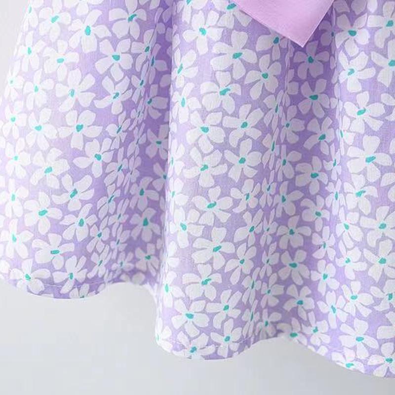 Платье для маленьких девочек, летняя детская одежда, шляпа на бретельках с милым бантом и цветочным принтом, майка, юбка