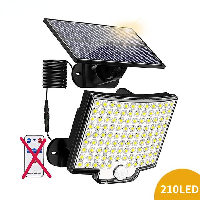 Solar Light Outdoor 106 LED Super Bright Motion Sensor Solar Strong Power LED Garden Wall Lamp IP65 Waterproof 4 Working Modes