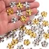 50pcs/lot Stainless Steel Flower Beads Caps For Jewelry Making Findings Diy Spacer End Beads Jewelry Findings Accessories