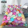 Главная Жизнь Роскошь 3D Пасхальные яйца Печать 2/3 шт Удобный Пододеяльник Наволочка Постельное белье Комплекты Queen и King Размер EU/US/AU