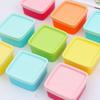 10Pcs Rainbow Color Candy Nut Snack Storage Box Desktop Square Heart Mini Storage Kitchen Spice Storage Box Jam Box