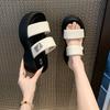 Muffin Platform Slippers Women's Summer Wear 2025 New High-end Beach Sandals Casual Cool Slippers