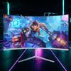 24-inch E-sports Computer Curved Display-FHD1080P VA Monitor 144Hz C LED Monitor 99% SRGB HDMI VGA Tilt Adjustment Machine Black White