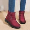 Thick Plush Winter Keep Warm Boots Women Non Slip Waterproof Snow Boots Woman Flat Heels Warm Cotton Padded Shoes