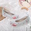 Clearance! [Rouge] 2025 Spring and Summer Hanfu Shoes Ancient Clothing Chinese Style Inner Height Increase Slope Heel Upturned Head Embroidered Cloth