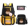 3Pcs/set Cute  Printed Backpack with Shoulder Bag Pencil Case Schoolbag Teenager Student Boy Girl Large Capacity Bookbag