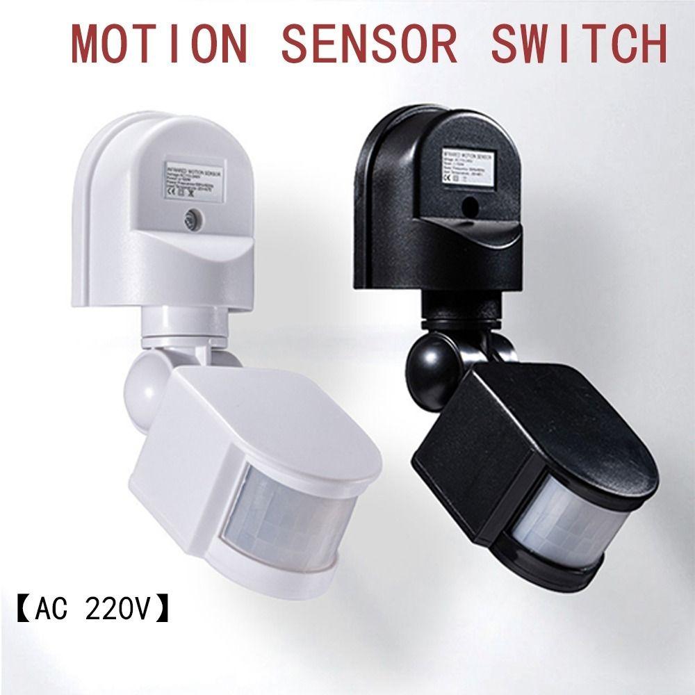 220V LED Light Switch Adjustable Sensor Light Infrared PIR Movement Detector Motion Sensor