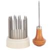23PCS Metal Beading Grain Jewelry Tools Set Diamond Stone Beads Setting Graver Tool