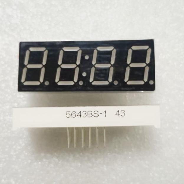 0.56" 4-Digit LED Display: 5643BS Common Anode/5643AS Common Cathode
