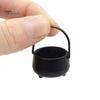 Mini Simulated Pot Dollhouse Hanging Pots Miniature Cauldron Pot Figurine Ornament for Doll House Micro Landscape Decoration