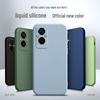 Защитный чехол из жидкого силикона для Oppo A96 — универсальный дизайн V25, простой чистый цвет A36, мужской чехол A93.