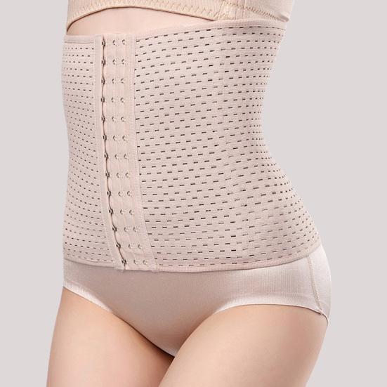 Waist Slimming Belt Good Elasticity Fat Burning Adjustable Cut-out Breathable Body Sculpting Tight Waist Trainer Body Shaper Corset Daily Wear