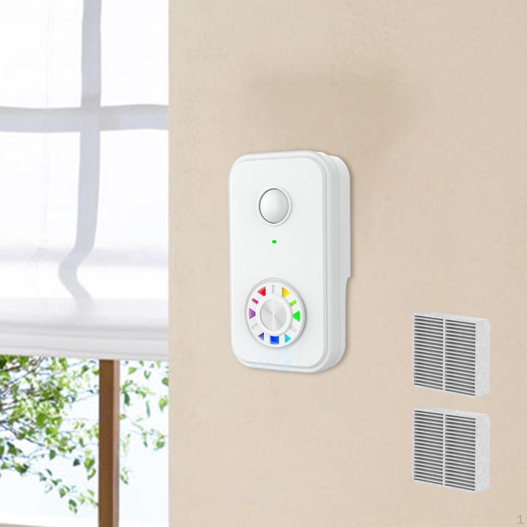 Air Purifier Removes Dander Quiet Purify Smell for Garage Toilet Living Room White