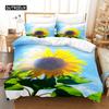Sunflower Queen Bedding Set Duvet Cover Set Bedding Digital Printing Bed Linen King Size Duvet Cover Set Bedding Set