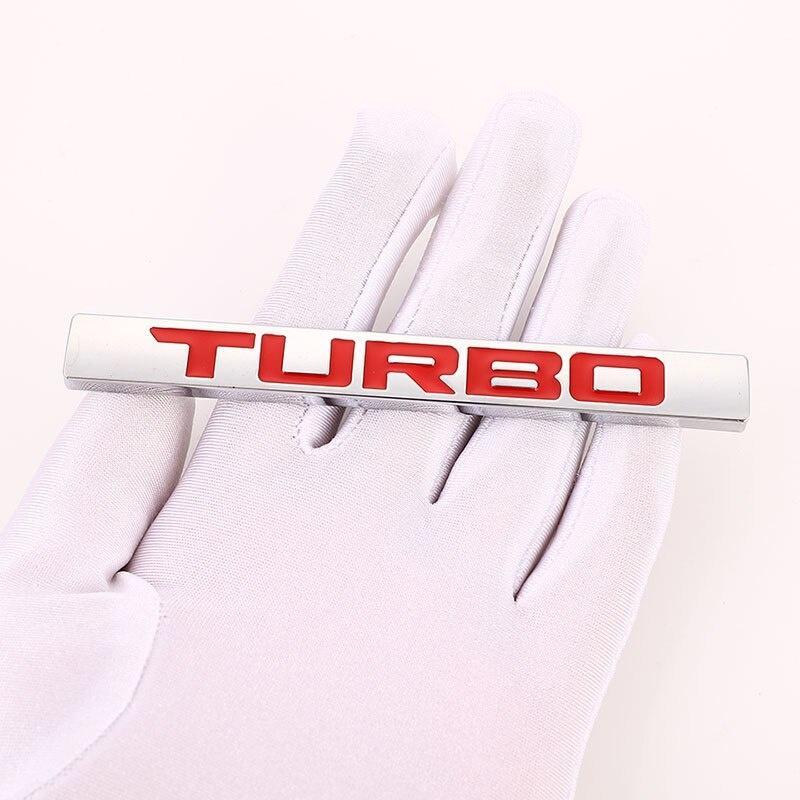 3D Metal Car Sticker Turbo Logo Emblem Badge Decals for Turbo Logo