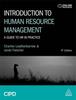 The Introduction To Human Resource Management : A Guide To HR In Practice Book
