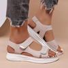 Fashion New Elegant Women Leather Sandals Women's Sport Style Lightweight Plus Size Slippers Women Sandals Plus Size 36-43