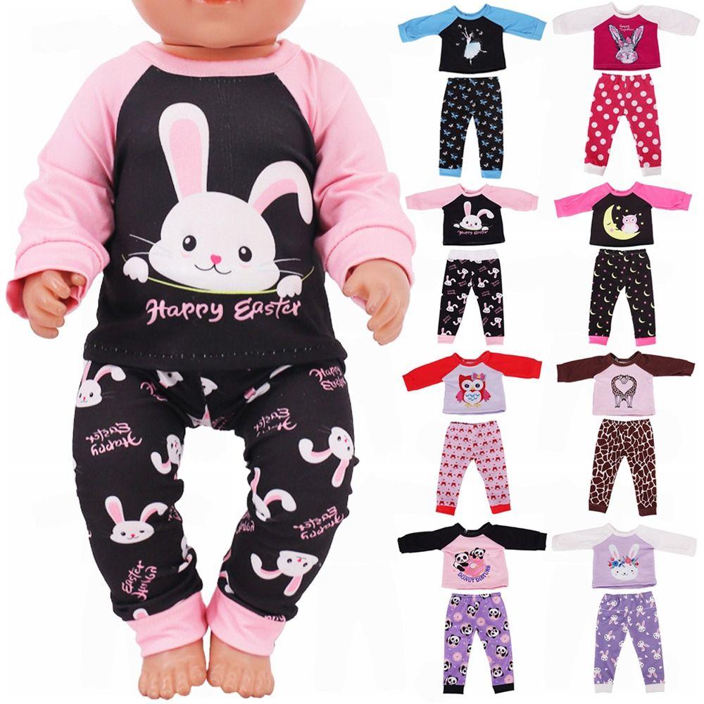 Toy Changing Dressing Game Playing House Dolls Pajamas Shirt Pants Mini Home Wear Doll Clothes