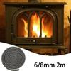1Pcs Furnace Door Seal Fireplace Sealing Rope Fireproof Fiberglass Fire Gasket  For Chimneys Boiler
