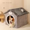 Can Disassemble and Wash Pet Gray House Dog Kennel Dog Bed Pet Kennel Four Seasons Universal Cat Kennel Tent Dog House Dog Bed