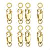 8Pcs Lobster Claw Clasp Accessories Handmade Bracelet Metal Exquisite Connector with Closed