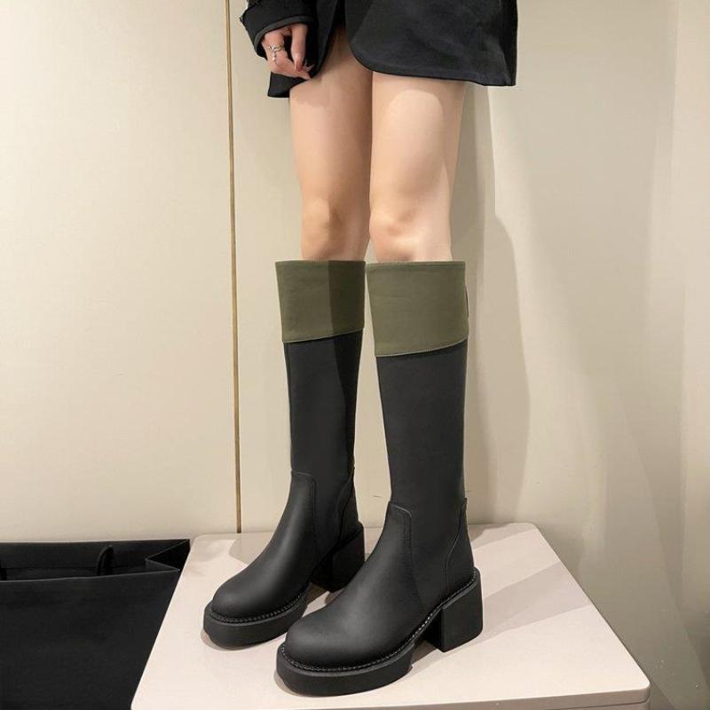 Thigh High Boots Women Fashion Platform Shoes Designer Long Chelsea Boots Ladies Comfort Walking Party Shoes Knee High Boots