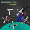 4 Ways Phillips Wrench Mini Universal Internal Triangle Multifunction Small Cross Key Wrench Repair Hand Tools For Car Elevator