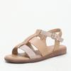 Fashion Roman Shoes Hollowed Out Beach Rhinestones with Open-toed Flat Sandals