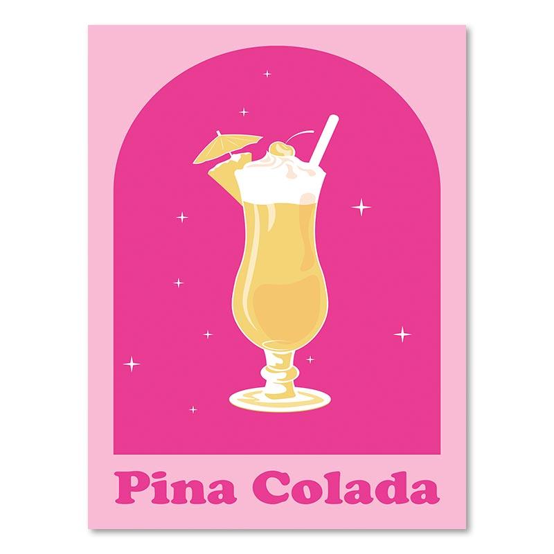 Trendy Champagne Gallery Wall Print Retro Colorful Posters Boho Pink Aesthetic Edgy Canvas Painting Dorm Teen Picture Room Decor