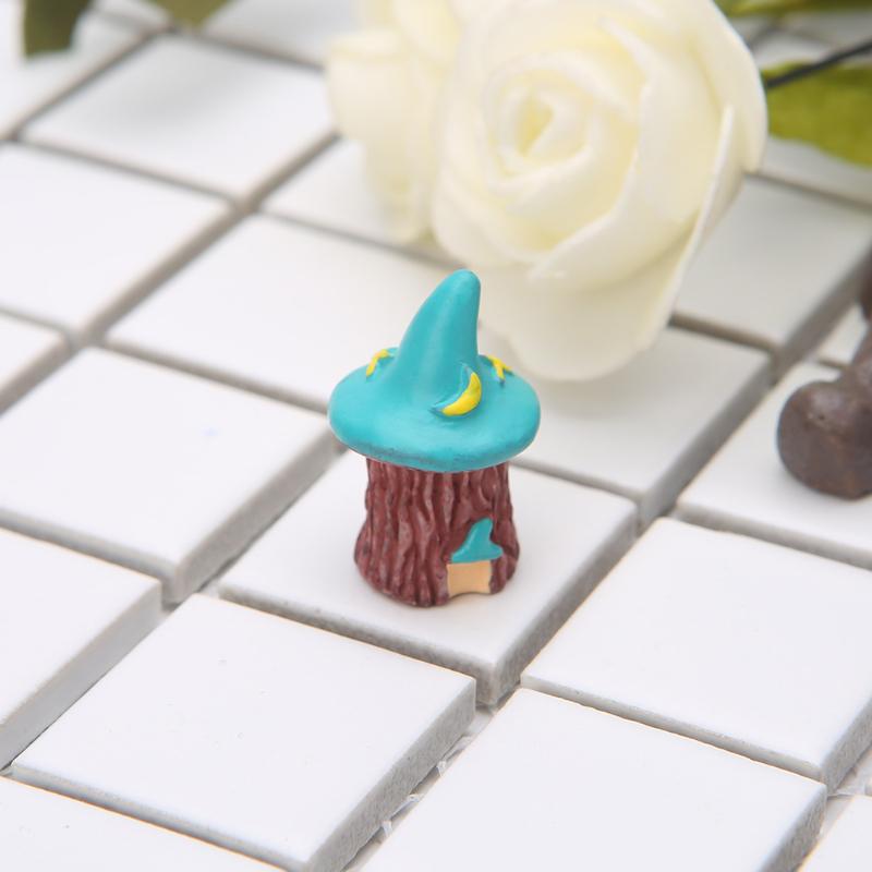 1Pc Resin House Fairy Garden Miniatures Micro Cottage Landscape DIY Decorations