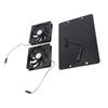 20W Solar Powered Dual Fan 12V Efficient Energy Saving Solar Panel Fan Kit with Switch for RV