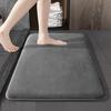 Super Absorbent Anti Slip Memory Foam Bathroom Carpet Machine Washable Soft Velvet Bath Mat