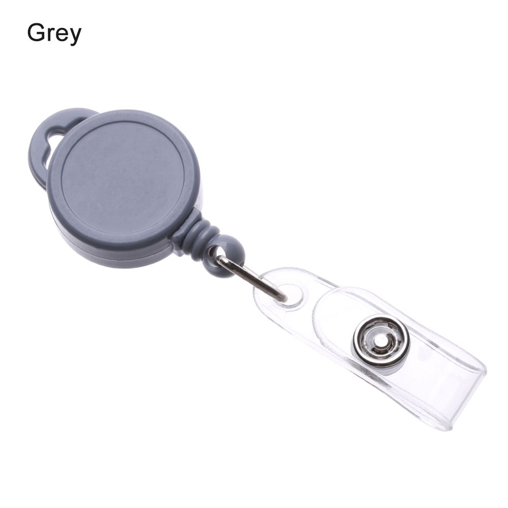 Office Supplies ID Name Card Anti-Lost Clip Stationery Retractable Key Ring Lanyards Badge Holder