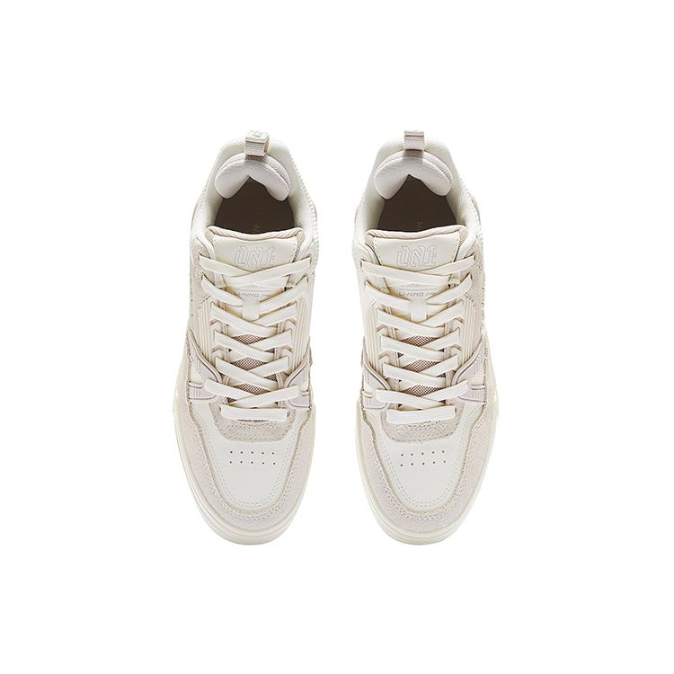 Li Ning 001 Btc Comfortable Soft Classic Casual Low-Top Sneakers Women Sneakers White AGCS104-5