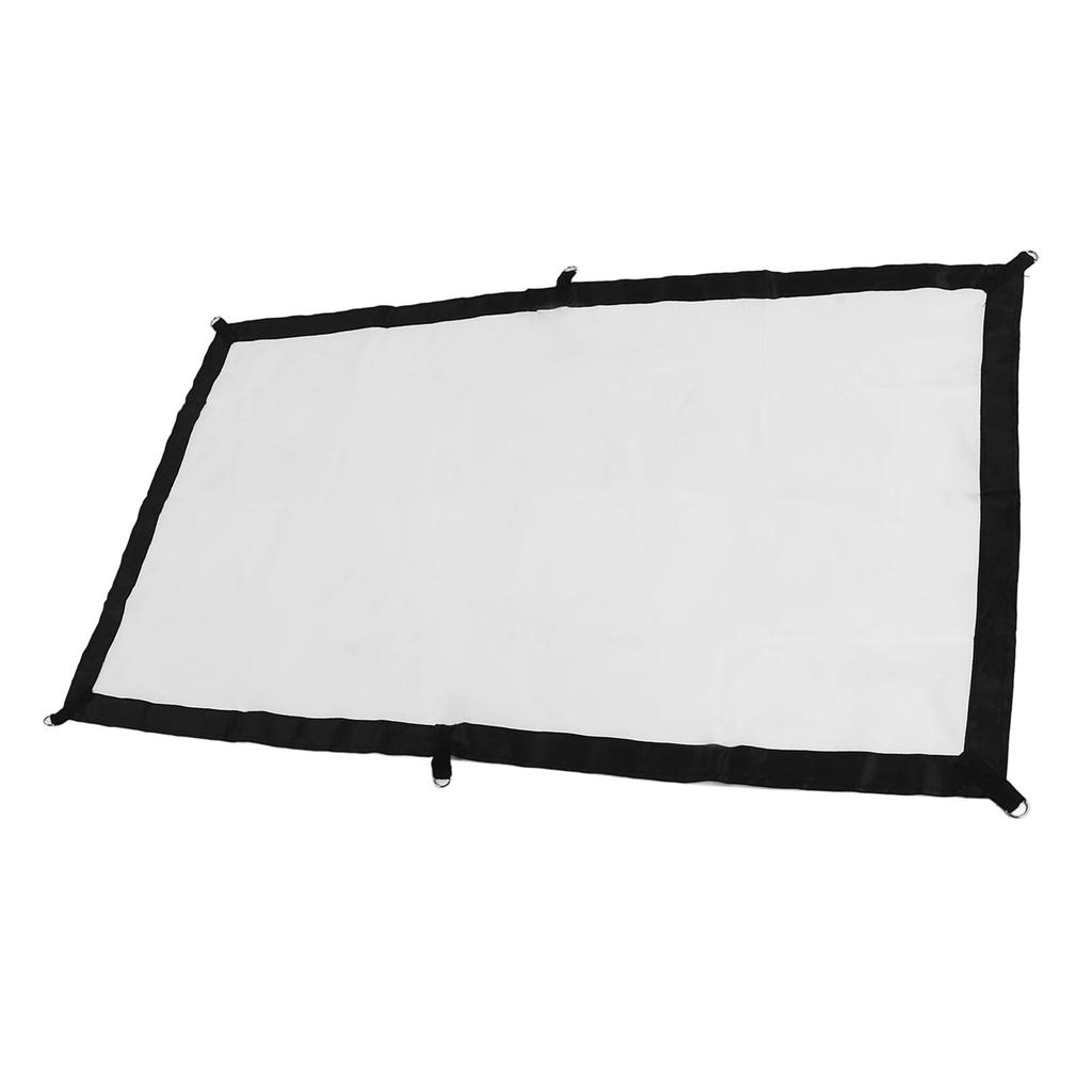 16:9 Projector Screen with Hooks HD Foldable Wrinkle Free Indoor Outdoor Movie Projection Screen