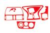 Panel Overlays (Red Color) for Fiat Marea 1999-
