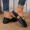 2024 Hot-selling Comfortable Solid Color Flat Shoes, Comfortable and Versatile Beach Casual Lightweight Round-toe Women's Shoes