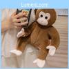 Plush Toy Monkey Cute Animal Cartoon Stuffed Doll Kids Birthday Gift Decoration
