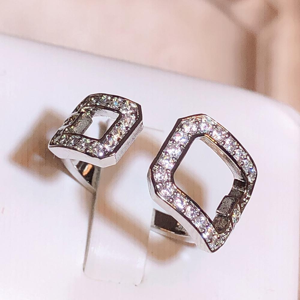 Изысканное кольцо для женщин, стильное квадратное геометрическое регулируемое кольцо с цирконом, новые ювелирные изделия, обручальное кольцо невесты, высококачественное кольцо с квадратным цирконом